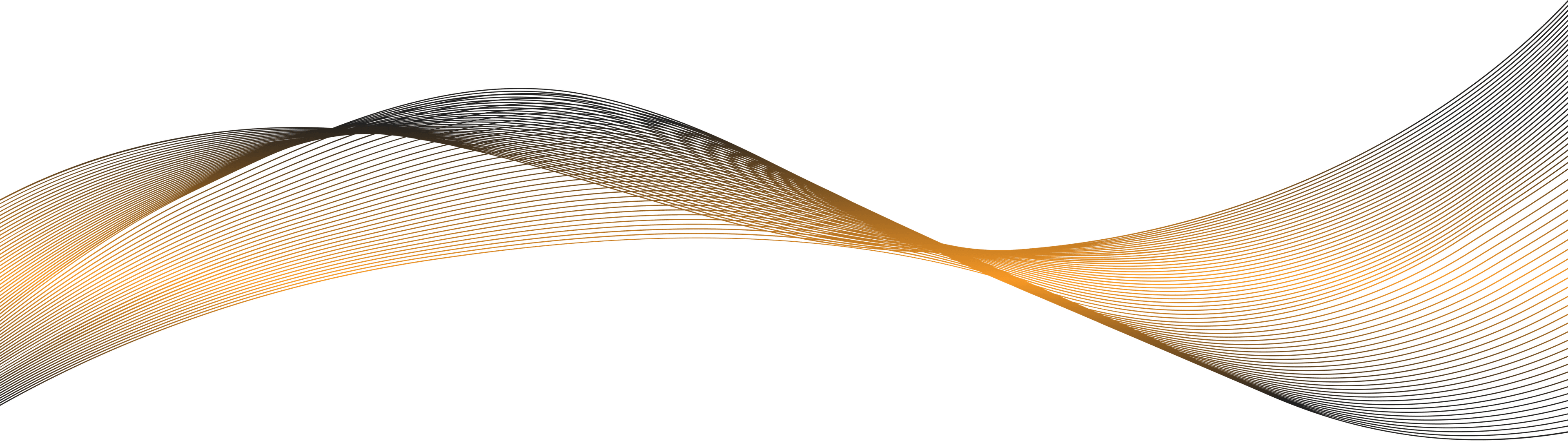 Decorative orange vector wave